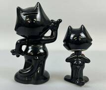 B1KD8 希少 フィリックス・ザ・キャット FELIX THE CAT 貯金箱 首振り人形 陶器製 置物 2点 まとめ _画像6