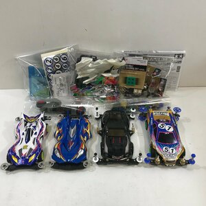 【まとめて】ミニ四駆4台 バイソンマグナム スピンアックス Mk.II TAMIYA 田宮 グレードアップパーツ ボールベアリング ◆