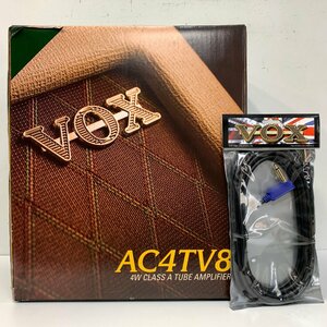 VOX AC4TV8 RG＜未使用保管品＞元箱・シールド付き チューブアンプ ギターアンプ 真空管 レーシンググリーン ※引取り可 /巻 店 □