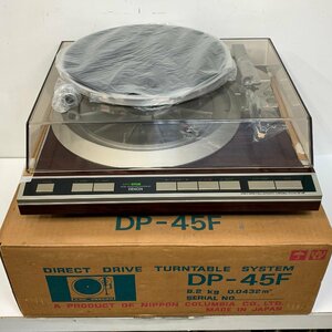 DENON DP-45F＜未使用保管品・回転のみ確認＞デノン ターンテーブル レコードプレーヤー ※引取り可 /巻 □