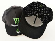 Kawasaki　MONSTER メッシュ　フラットピーク　CAP　黒_画像2