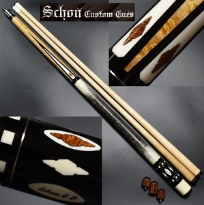 *Schon Custom Cues*SP/4. Lizard original leather Sean joint protector attached 