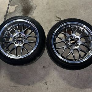 BBS 鍛造　18インチ　タイヤホイール4本セット　RS930H 9J オフセット＋45 2本　RS929H 8Jオフセット＋40 2本　245/40ZR18 5穴