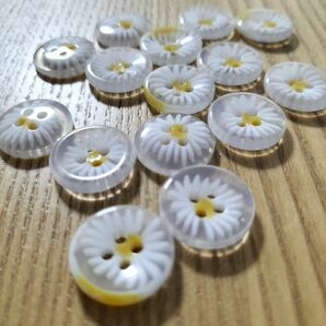 ボタン　手芸用　花柄　15個セット