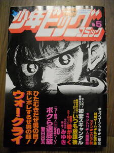 週刊少年ビッグコミック　１９８２年５号　巻頭カラー　初恋スキャンダル　　愛がゆく　あだち充　みゆき　エリア88　ウォークライ　他