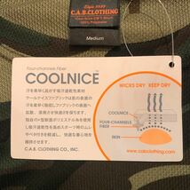 C.A.B.CLOTHING ドライTシャツ　メッシュTシャツ coolnice 未使用品　Mサイズ カモフラ　迷彩_画像4