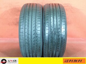 225/60R16●YOKOHAMA BLUEARTH-GT AE51 / 中古 ★ 2本(T-5853A)送料無料/沖縄別途