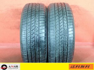 215/60R17● OVERTAKE RVII / 中古 ★ 2本(T-5933A)送料無料/沖縄別途