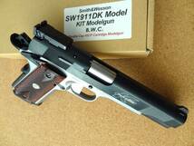 BWC　S＆W　DK　SW1911 ダグ・ケーニック　完成品　実物SW木製グリップ付　モデルガン 難あり_画像7