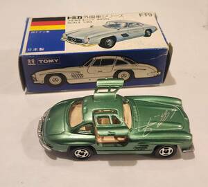 トミカ F19-3 ベンツ300SL ミハイルシューマッハ特注 Michael Schumacher 緑 中古（耳切）