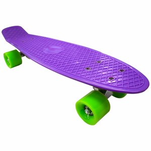 【新品即納】スケートボード カラフル可愛いペニータイプ！スケボー ミニクルーザーボード スケーター アウトドア スポーツ 紫 パープル