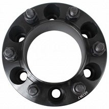 ハブ一体型 厚さ 65mm 6穴 6H PCD 139.7 ハブ径 106mm M12 P1.5 ワイドトレッド スペーサー ブラック トヨタ_画像4