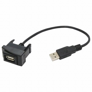 スズキAタイプ スペーシア MK32S USB接続通信パネル USB1ポート 埋め込み 増設USBケーブル 2.1A 12V