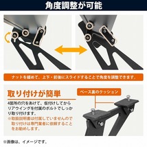 軽量 4KG 汎用 GTウイング 145cm/1450mm ABS製 艶消し ブラック 角度調整 アテンザ GG3S マツダ リアスポイラー ドリフト エアロ_画像3