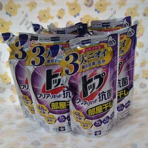 トップ クリアリキッド 抗菌 部屋干し用　500g 6袋 洗濯洗剤