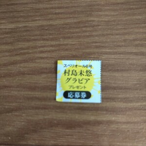 ★応募券のみ♪ ビッグコミック スペリオール 2024年 6号 村島未悠 サイン色紙 サイン入りチェキ 特製QUOカードプレゼント vv②