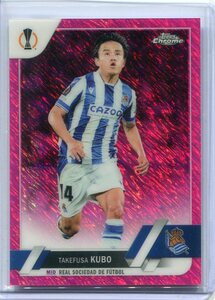 2022-23 Topps Chrome UEFA Club Competitions Pink Shimmer Refractor 112 Takefusa Kubo 久保建英 250枚限定