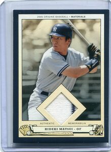 2005 Upper Deck Origins Materials PB-HM Jersey Hideki Matsui 松井秀喜 ジャージ カード