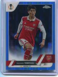 2022-23 Topps Chrome UEFA Blue Refractor Refractor 45 Takehiro Tomiyasu 冨安健洋 150枚限定