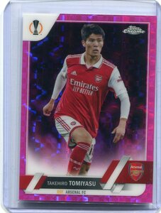 2022-23 Topps Chrome UEFA Pink X-Fractor Refractor 45 Takehiro Tomiyasu 冨安健洋 250枚限定