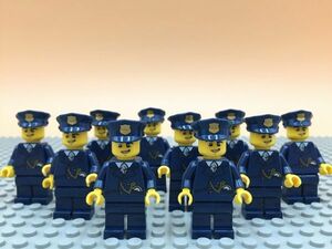U17　レゴ　ミニフィグ　ポリス/警察・懐中時計　10個セット　新品未使用　LEGO社純正品