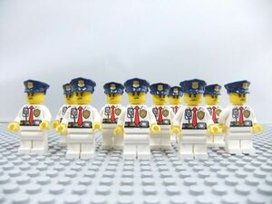 PP21　レゴ　ミニフィグ　警察官・白制服　10個セット　新品未使用　LEGO社純正品