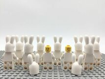 RR25　レゴ　ミニフィグ　うさぎの被り物・白ウサギ　10個セット　新品未使用　LEGO社純正品_画像2