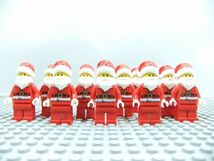 PP8　レゴ　ミニフィグ　サンタクロース　10個セット　新品未使用　LEGO社純正品_画像1