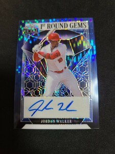 Jordan Walker Auto 4/5 2023 Leaf Metal 1st Round Gems