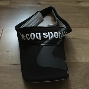 lecoq sport if ルコックサンバイザー ブラック 系　美品