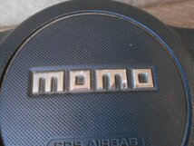 中古　ムーヴ　L175S　ステアリングホイール　モモ　momo　レザー　黒　スイッチ付き　ダイハツ（32-303）_画像4