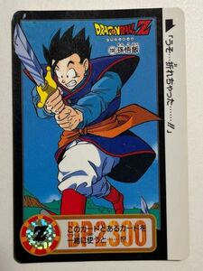 ドラゴンボールZ カードダス 本弾 第21弾 完成！超フュージョン 200 孫悟飯 1994年 当時物 Dragon Ball BANDAI バンダイ