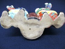 C3605 陶磁器「唐子 置物」インテリア雑貨 陶器人形 錦絵 色絵 ビンテージ_画像3
