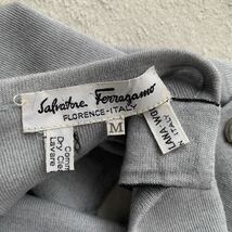 3点送料無料☆Salvatore Ferragamo　サルヴァトーレフェラガモ　ロゴ　金ボタン　vintage　ビンテージ　ニット　M_画像8