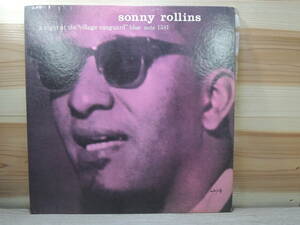 A Night At The Village Vanguard/Sonny Rollins ソニー ロリンズ ヴィレッジ・ヴァンガードの夜 RVG刻印 動作未確認 レコード