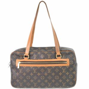 本物 ルイヴィトン LOUIS VUITTON LV シテ GM モノグラム ショルダーバッグ ブラウン M51181