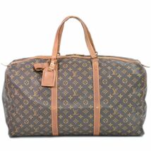 本物 ルイヴィトン LOUIS VUITTON LV サック スープル 55 モノグラム ボストンバッグ ハンドバッグ 旅行鞄 ブラウン M4162_画像1