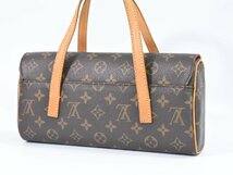 本物 ルイヴィトン LOUIS VUITTON LV ソナチネ モノグラム ハンドバッグ ブラウン M51902_画像2