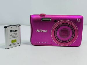 Nikon ニコン COOLPIX S3700 コンパクトデジタルカメラ 8x WID 4.5-36.0mm 1:3.7-6.6 ピンク 光学8倍ズーム 22061362