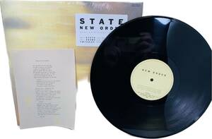 STATE NEW ORDER ステイト・オブ・ザ・ネイション/ニュー・オーダー YW-7436-AX 45RPM レコード盤 レコード 盤 音楽 STEREO