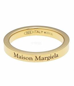  new goods mezzo n Margiela Gold ring ring 15.5 number Logo stamp S925