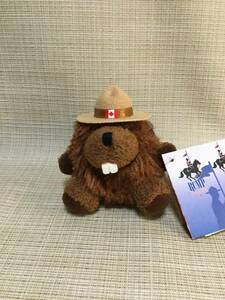 キーホルダー ビーバー 帽子 STUFFED ANIMAL HOUSE カナダ RCMP-GRC ぬいぐるみ マスコット