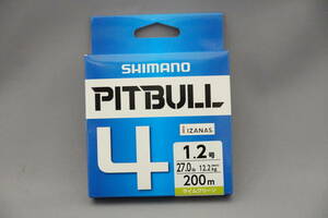  быстрое решение!! Shimano *pitobru4 1.2 номер 200m* новый товар SHIMANO PITBULL