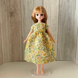  リカちゃん ハンドメイド 花柄 ワンピース 服