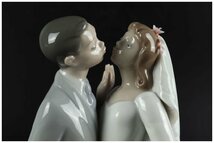 [URA]LLADRO/リヤドロ/誓いのキス/5-2-41 (検索)骨董/陶器/人形/陶人形/フィギュア/オブジェ/西洋陶器_画像3