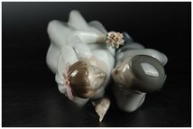 [URA]LLADRO/リヤドロ/誓いのキス/5-2-41 (検索)骨董/陶器/人形/陶人形/フィギュア/オブジェ/西洋陶器_画像8