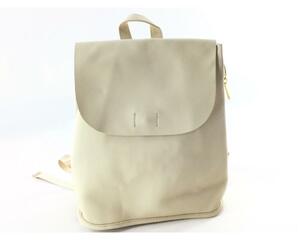  legato Largo rucksack Mini rucksack A5 soft s gold fake leather Legato Largo Hug me bag LG-P0333 ivory 