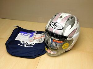 新品未使用 Arai アライ ヘルメット SZ-Ram4 57.58cm フルフェイス ホワイト/ピンク gtt2402001