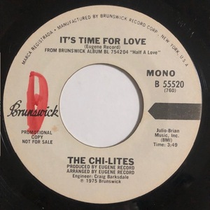 試聴 / THE CHI-LITES / IT'S TIME FOR LOVE / HERE I AM /Brunswick/Soul/Funk/big hit !!/7inch/984