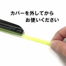 スズキ ラパン用 HE22S エアロワイパー 2本セット！　450mm x 450mmセット！ グラファイト加工！ 送料無料！ U字フック ワイパーブレード_画像6